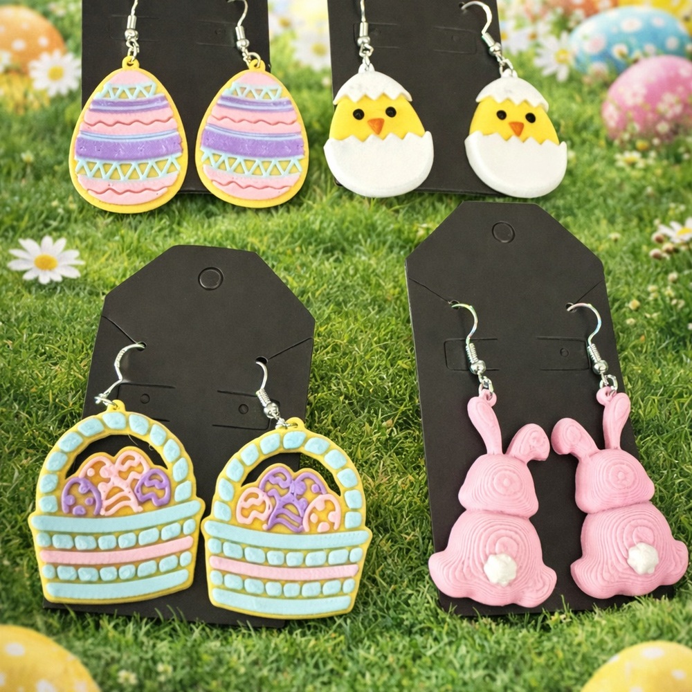 Colorful Easter-Themed  Earrings bundle